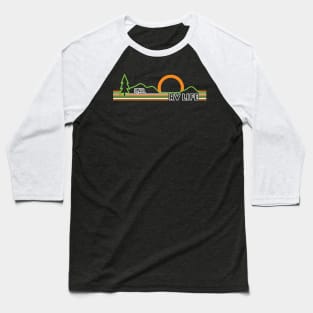 RV Life - Trailer Camper in the Great Outdoors Baseball T-Shirt